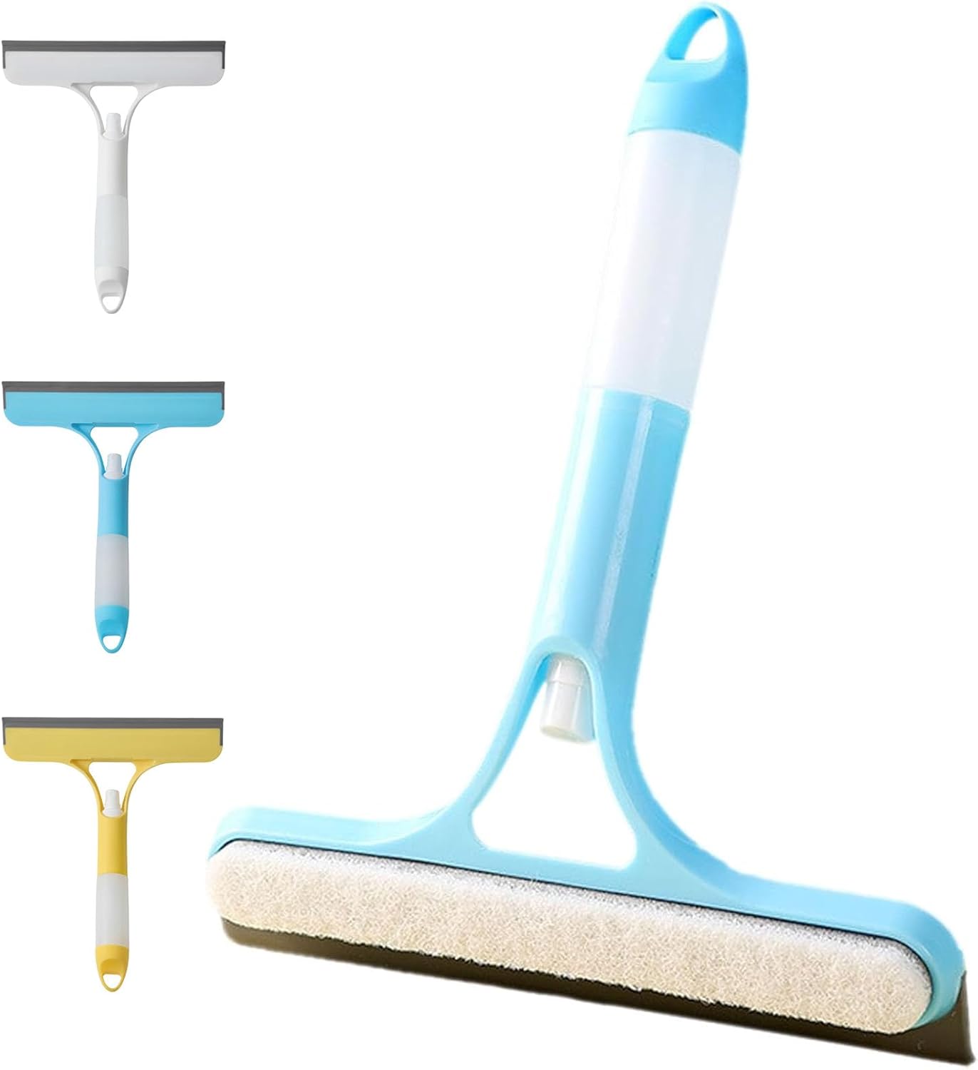3 in 1 Window Cleaning Scraper, Mirror Squeegee with Sprayer