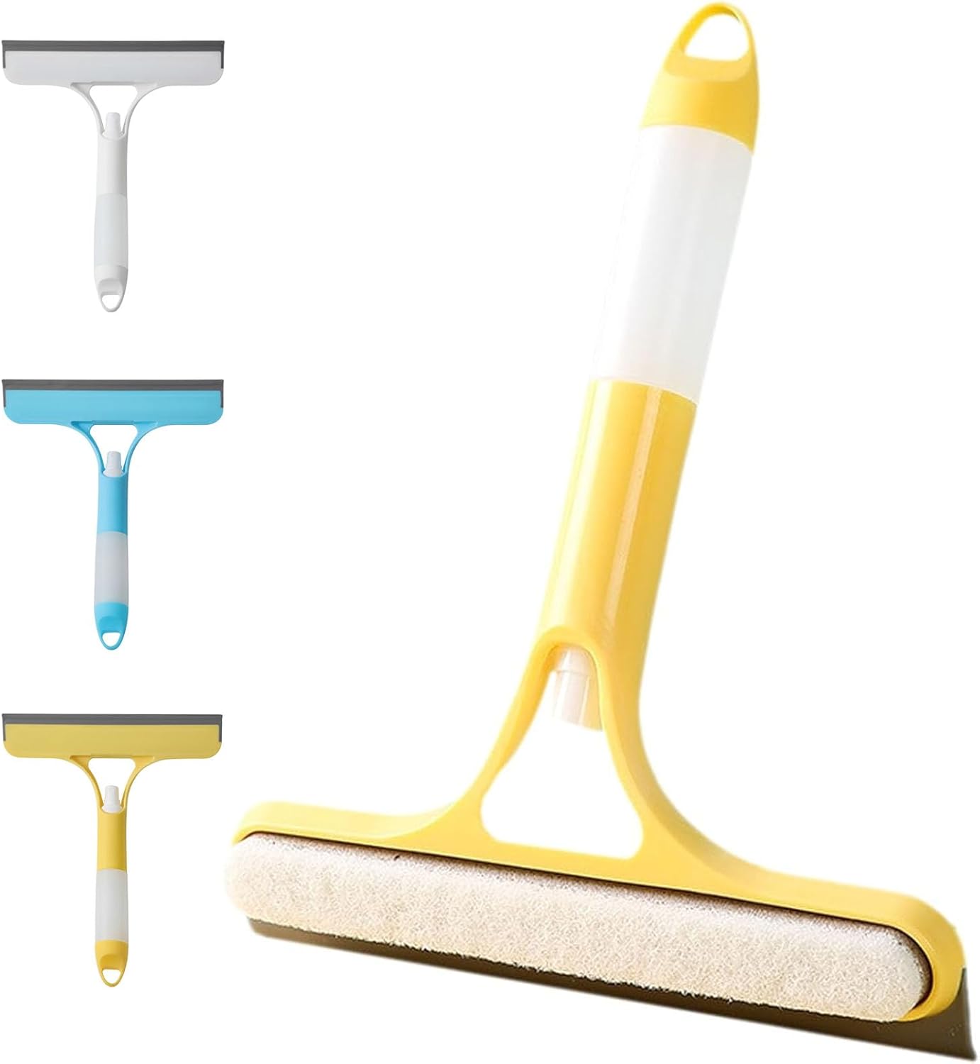 3 in 1 Window Cleaning Scraper, Mirror Squeegee with Sprayer