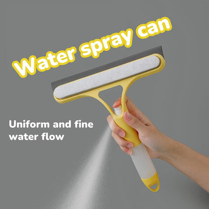 3 in 1 Window Cleaning Scraper, Mirror Squeegee with Sprayer